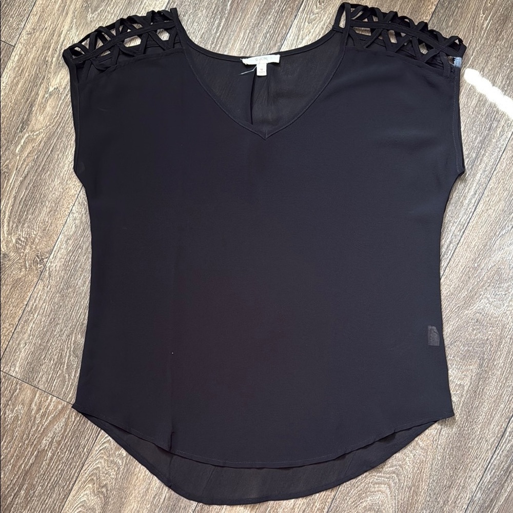 E Hanger M Black Women's Top Size Medium